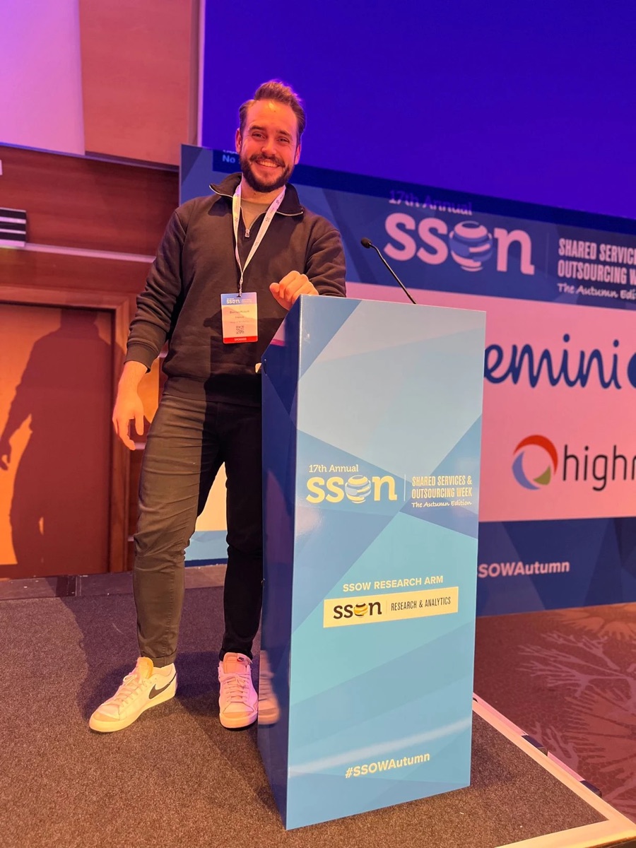 Damian at the SSOW Autumn podium, London 2023