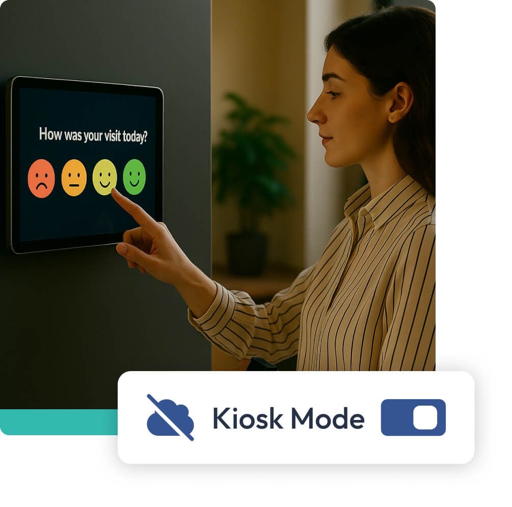 Kiosk Mode launch graphic